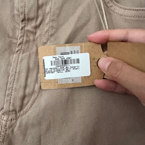 NWT faherty comfort twill pants - Picture 4 of 7